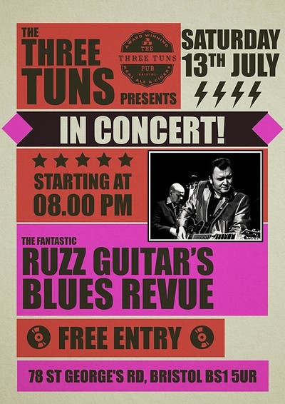Ruzz Guitar's Blues Revue at The Three Tuns