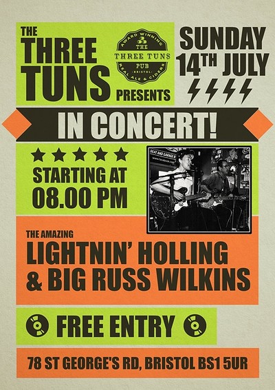 Lightnin' Holling & Big Russ Wilkins at The Three Tuns