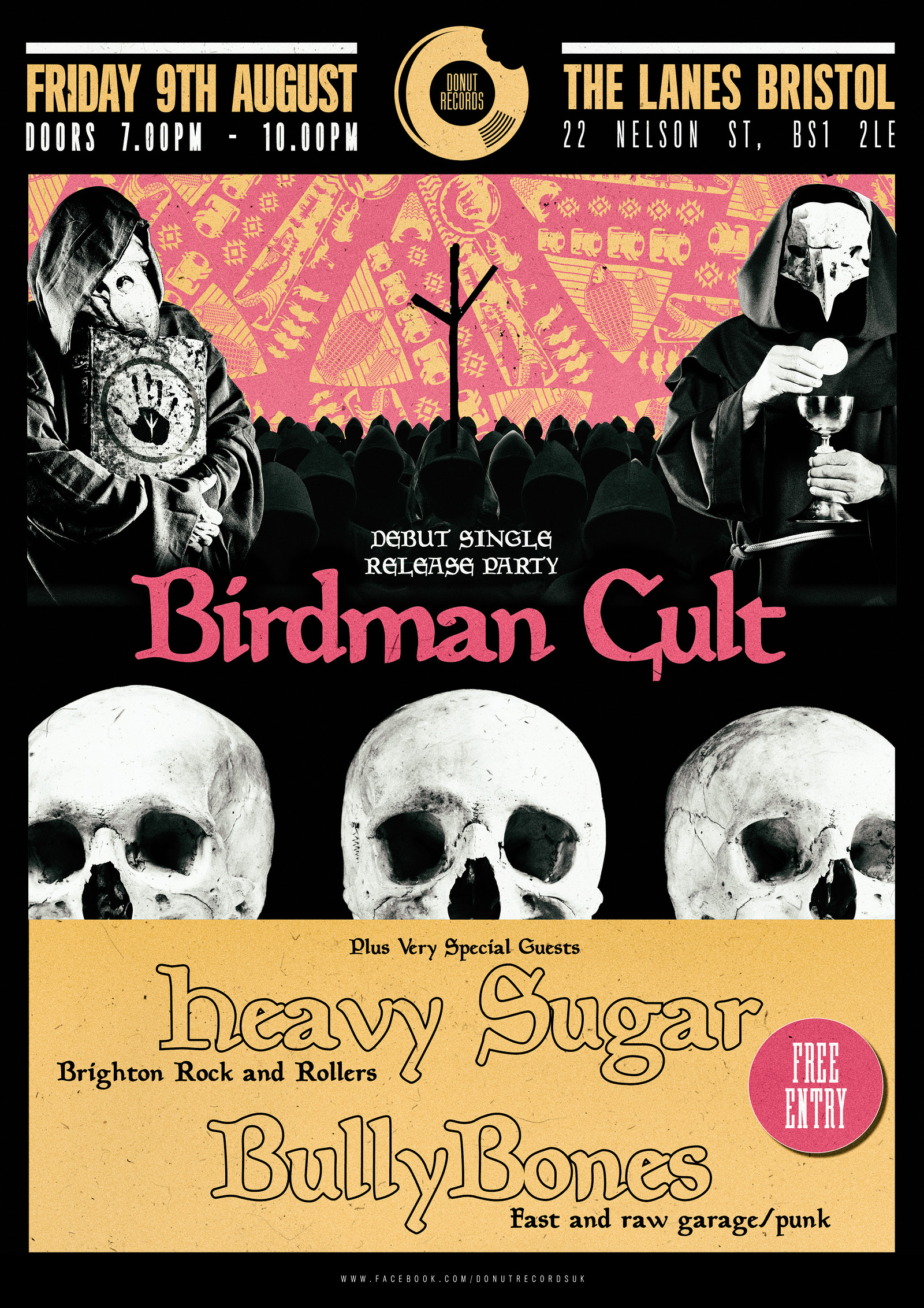 Birdman Cult , Heavy Sugar, BullyBones at The Lanes
