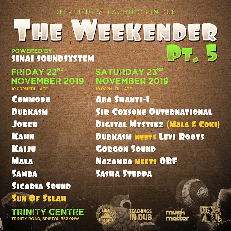 TID x DEEP MEDi - The Weekender Pt.5 at The Trinity Centre