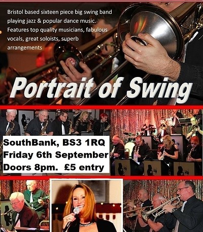 Portrait of Swing BIG BAND 8pm - 11pm at SouthBank