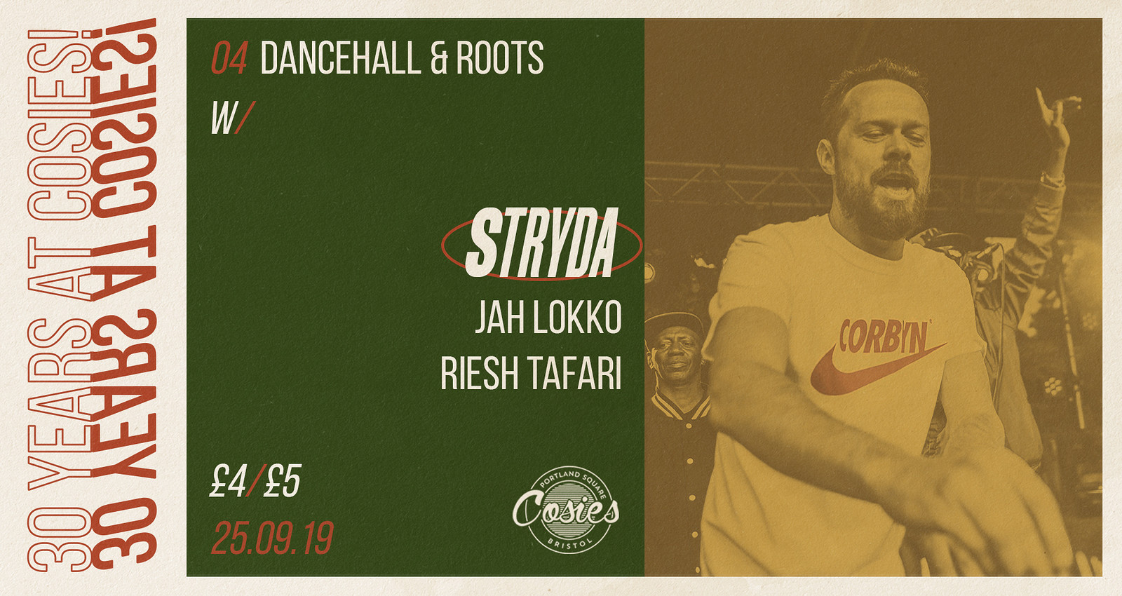 30 Years at Cosies Week 1 - Dancehall & Roots at Cosies