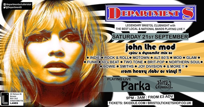 ✰ Department S Club Night ✰ John The Mod ✰ at The Lanes
