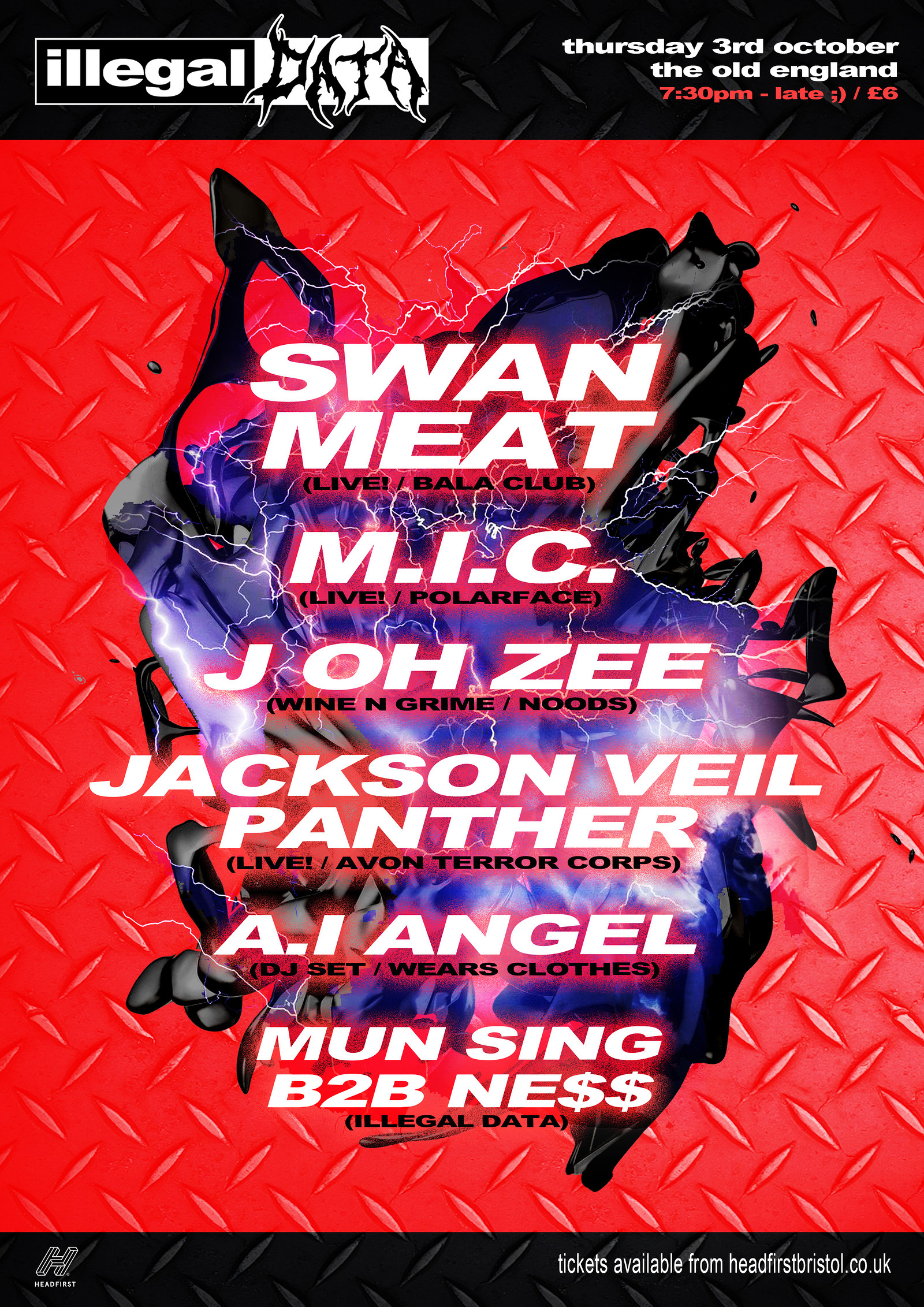 Swan Meat / M.I.C. / J Oh Zee +++ at The Old England Pub