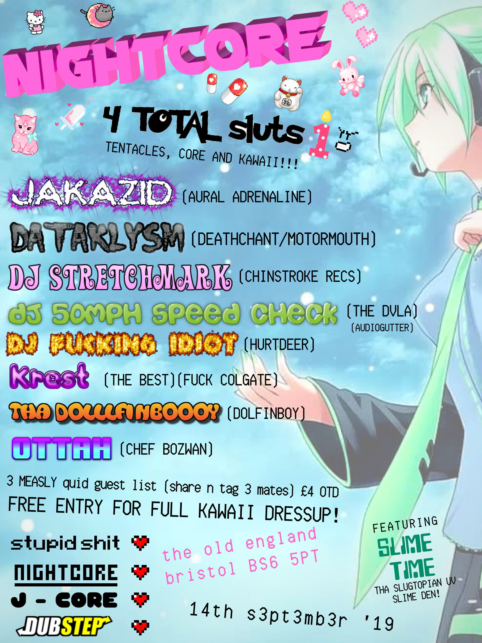Nightcore For Total Sl*ts at The Old England Pub