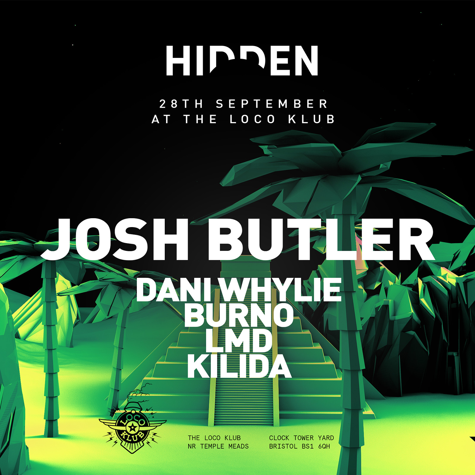 Hidden's Lost City with Josh Butler at The Loco Klub