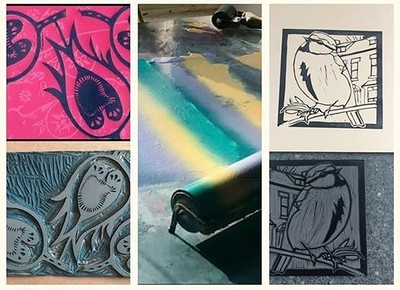 Lino Printing Workshop at The Cloak and Dagger