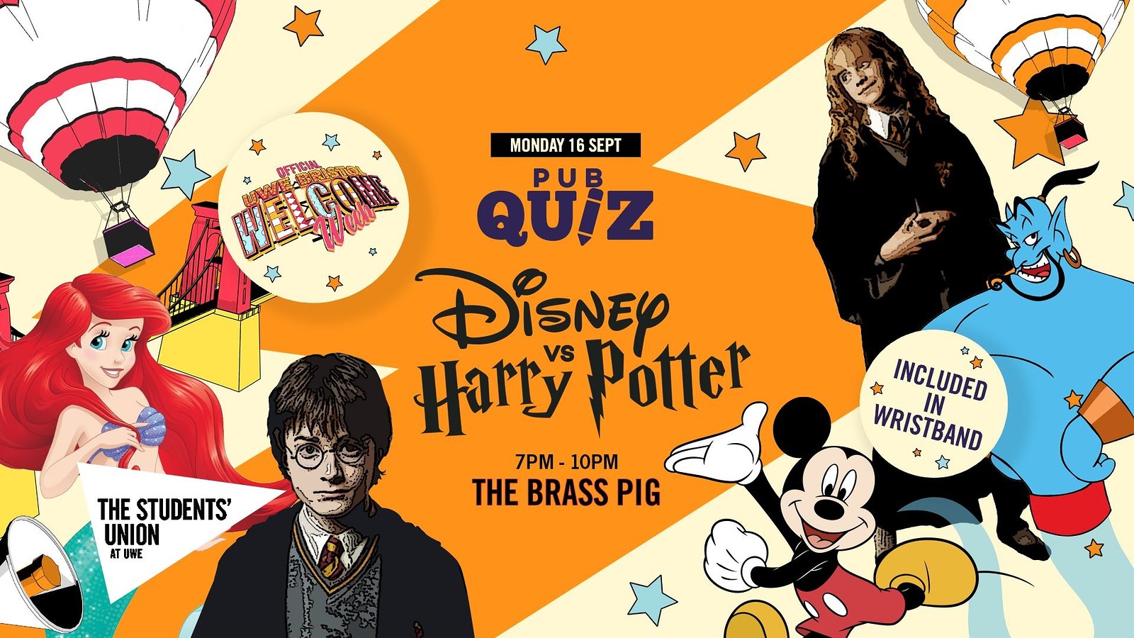 Harry Potter VS Disney Pub Quiz at Motion