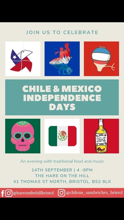 Chilean and Mexican Independence Day Celebration at The Hare on the Hill