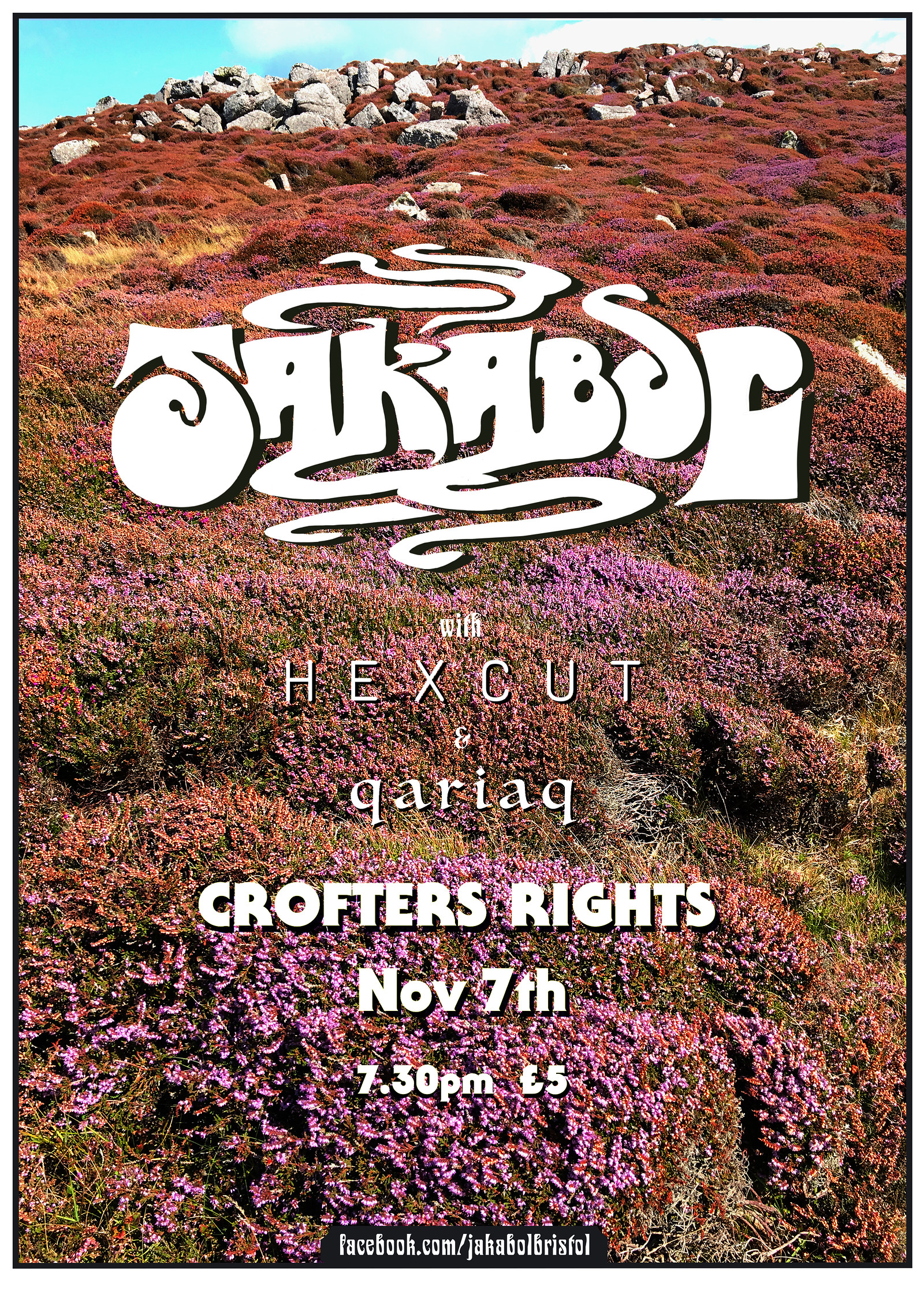 JAKABOL - EP Launch w/ Hexcut / Qariaq at Crofters Rights