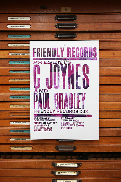 C Joynes + Paul Bradley + Friendly Records DJs at Chocolate Factory- Centrespace Gallery