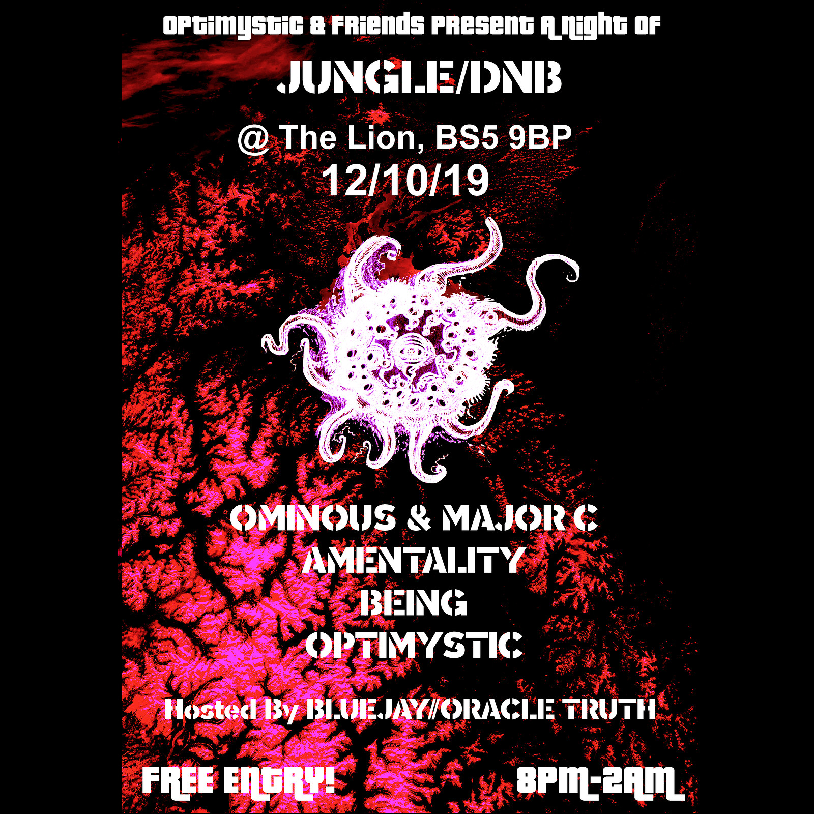 Optimystic & Friends Free Jungle/DnB Session 21 at The Lion BS5 9BP