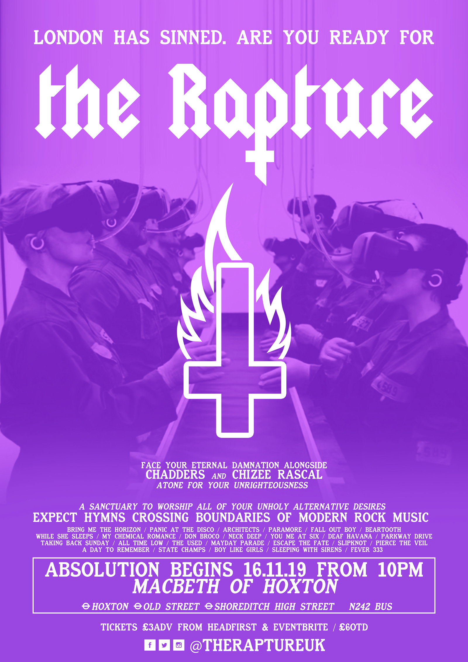 ✞ The Rapture - London Launch Party ✞ at Macbeth Of Hoxton