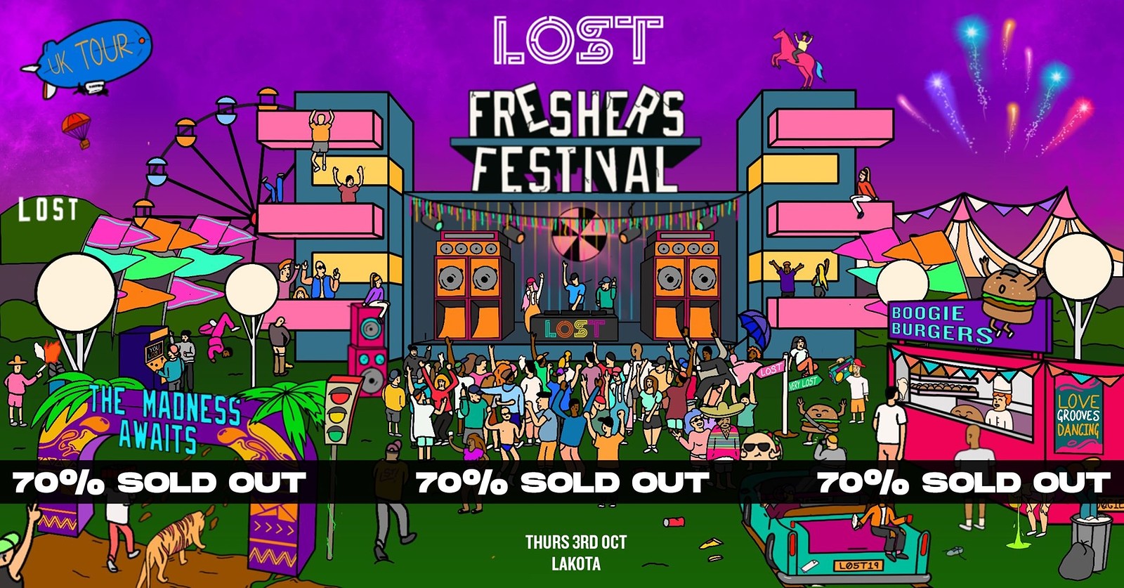 LOST Freshers Festival Bristol : Thurs 3rd Oct at Lakota