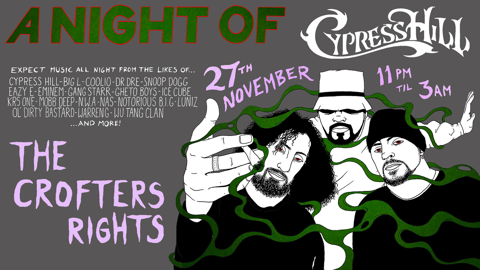 A Night Of: Cypress Hill at Crofters Rights