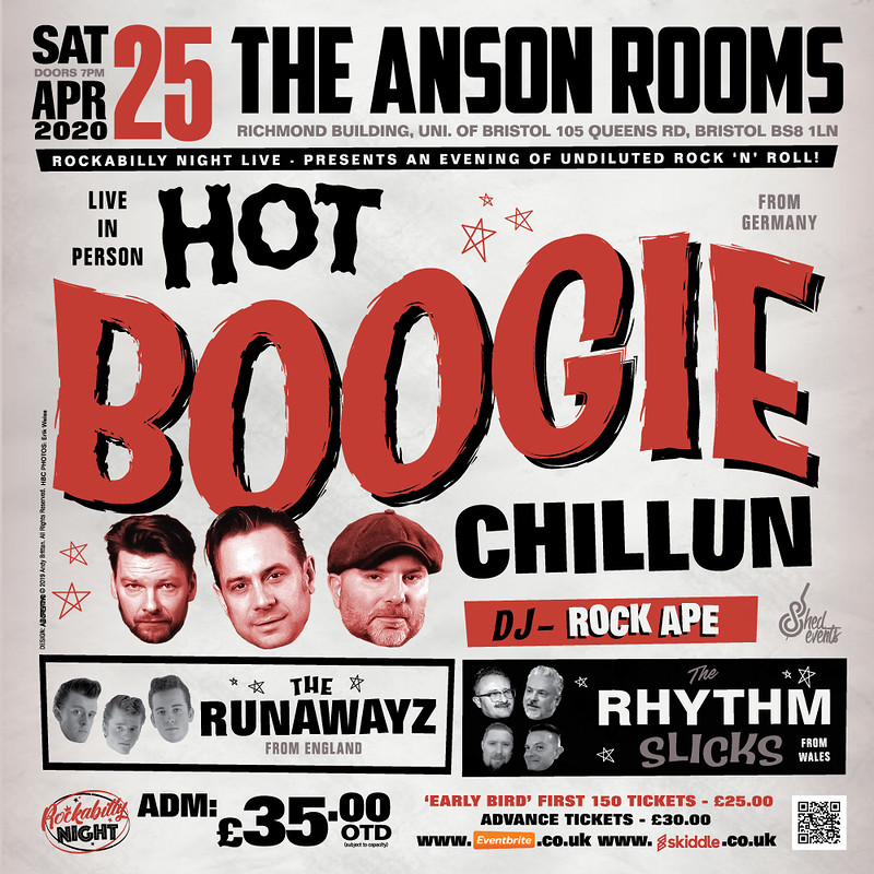 Hot Boogie Chillun + Special Guest at Anson Rooms