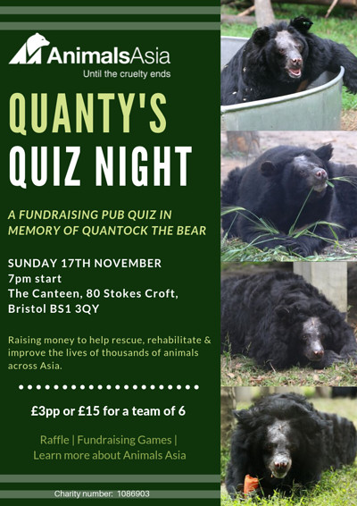 Animals Asia Quanty's Quiz Night at The Canteen
