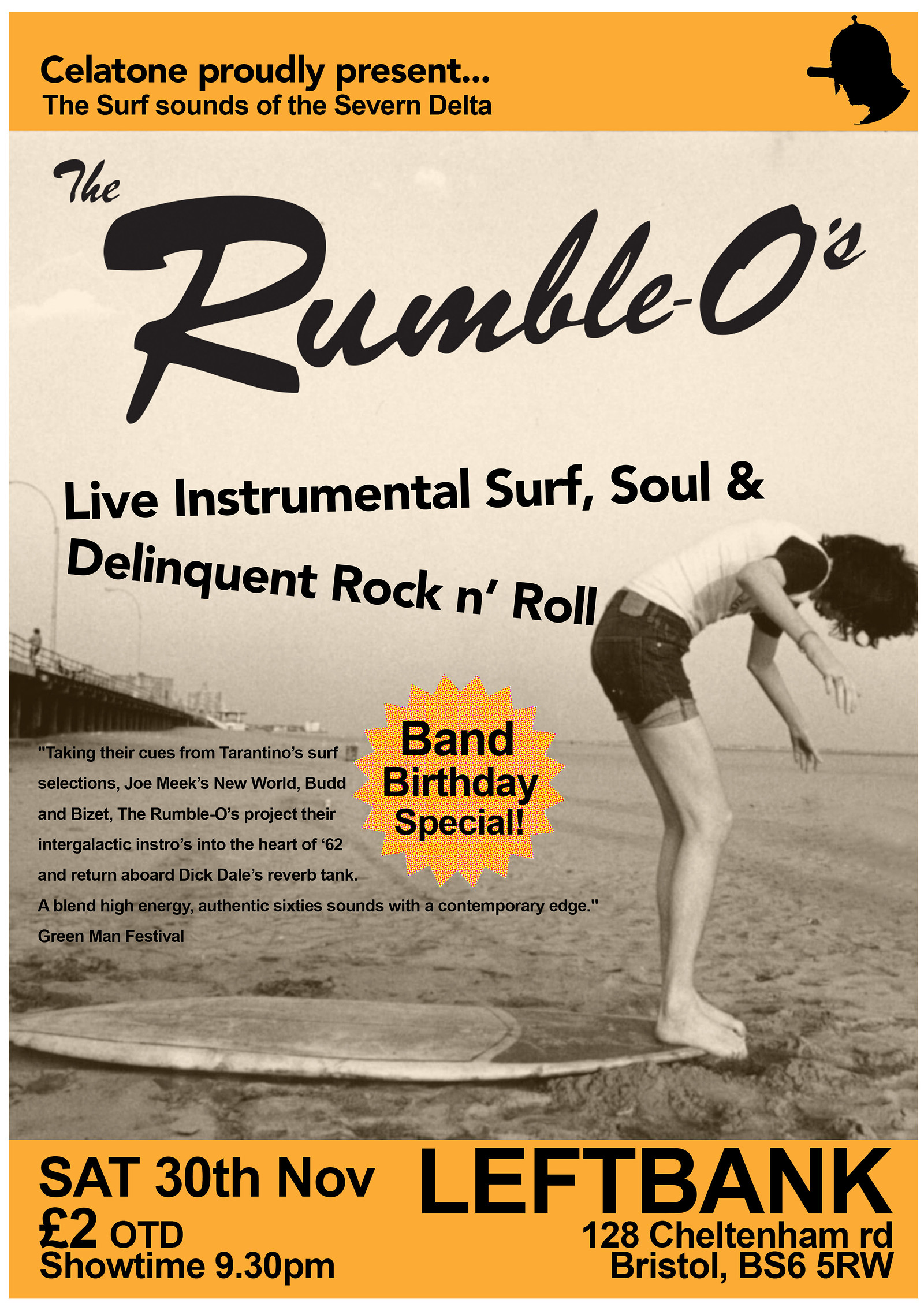 THE RUMBLE-O'S BIRTHDAY SURFNIGHT at LEFTBANK