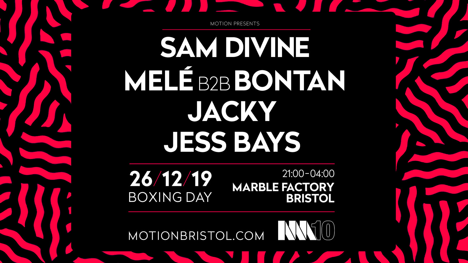 Boxing Day: Sam Divine, Bontan b2b Mele, Jacky + at Boxing Day: Sam Divine, Bontan b2b Mele, Jacky, Jess Bays & More