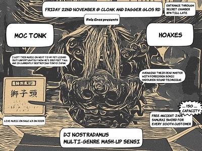 Moc Tonk and Hoaxes at The Cloak and Dagger