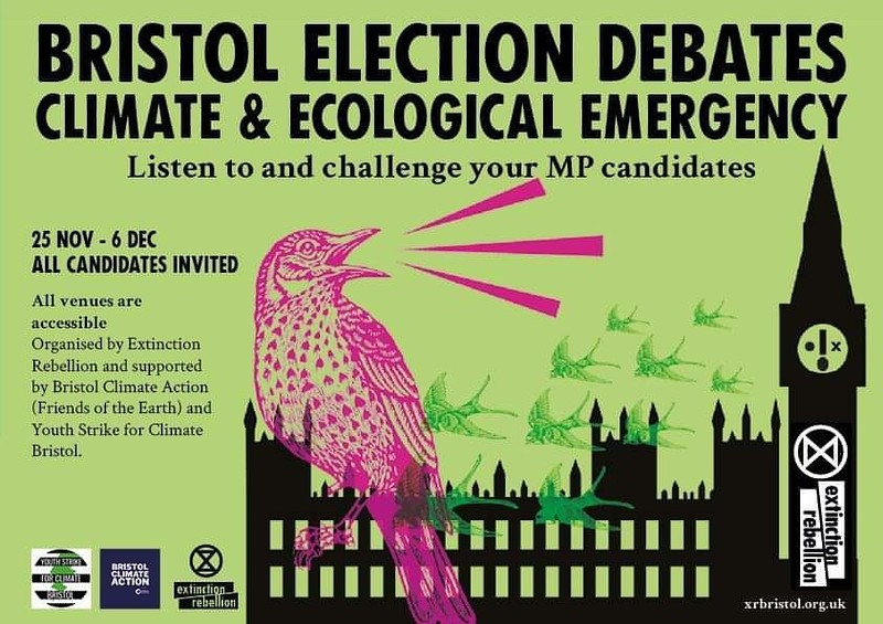Bristol West Climate and Ecological Debate at Easton Community Centre, Kilburn Street BS5 6AW, Bristol