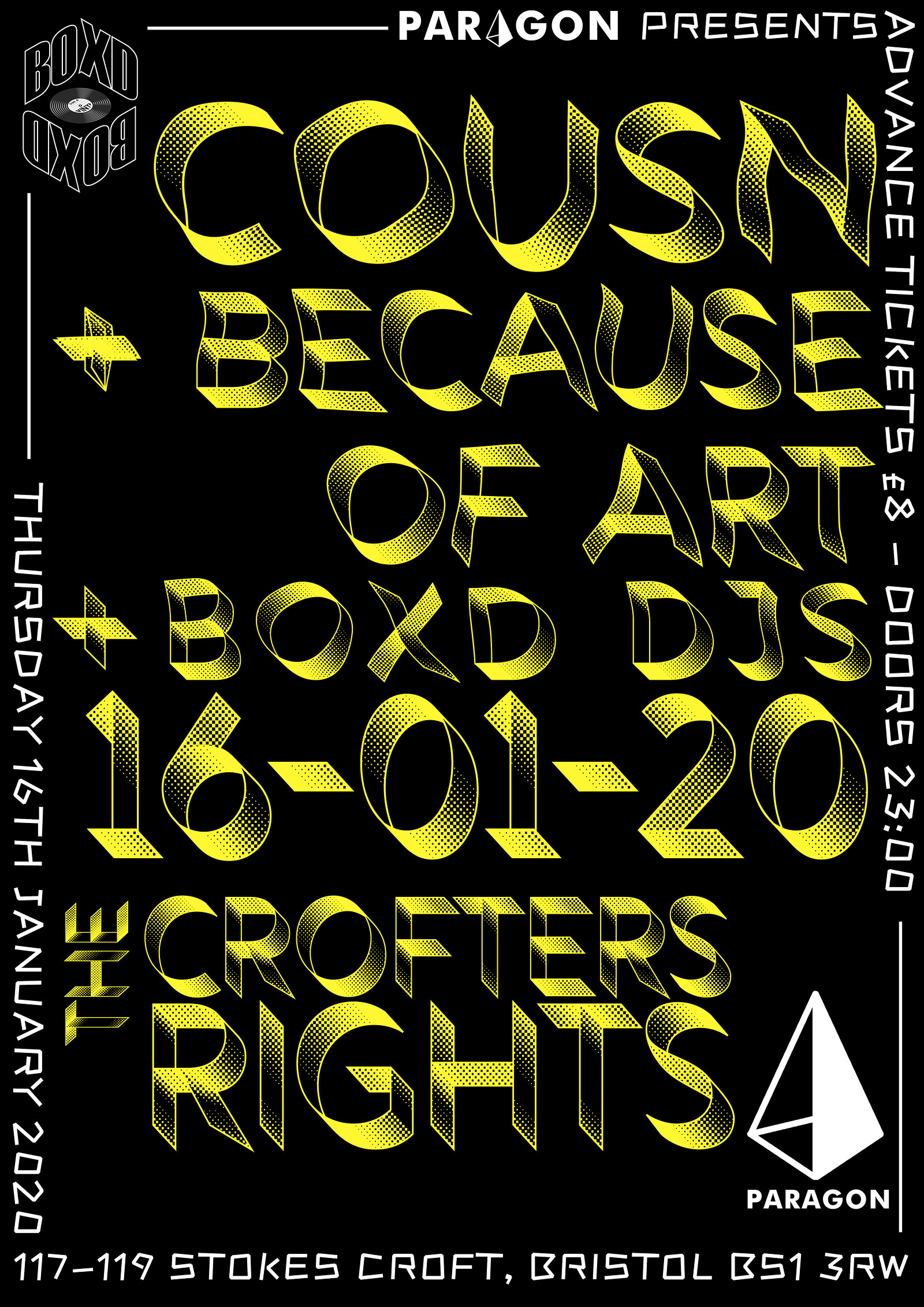 Paragon Presents: COUSN + Special Guests at Crofters Rights