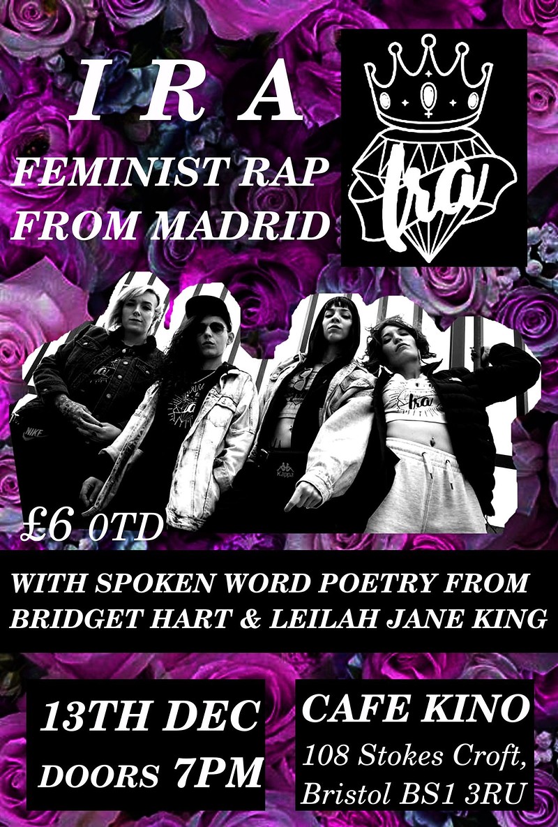 IRA Feminist Rap from Madrid +Support at Cafe Kino