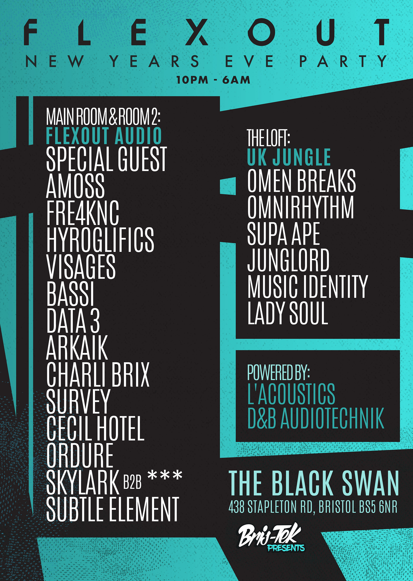 Flexout Audio - NYE Party - The Black Swan, The Black Swan – Headfirst ...