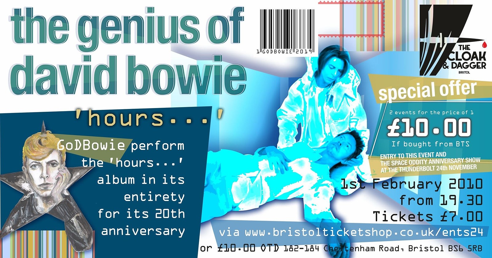 GoDBowie plays hours 20th Anniversary at The Cloak and Dagger