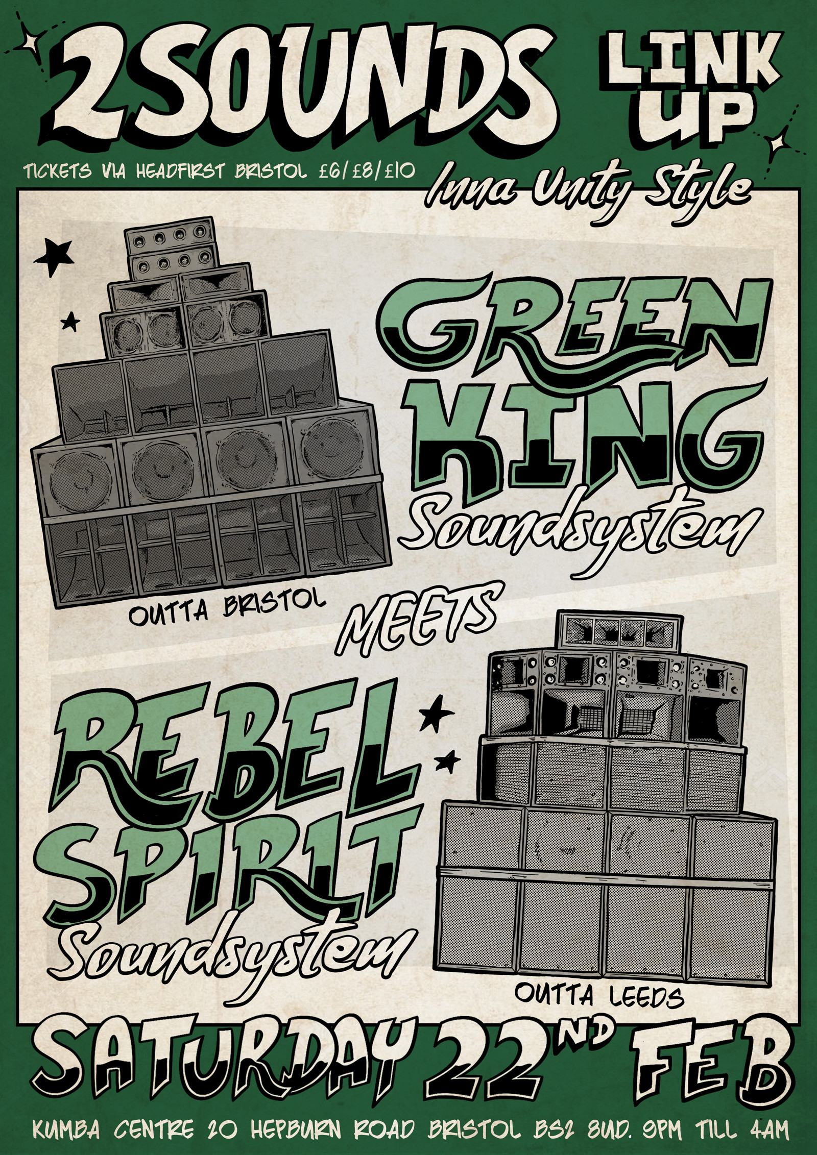 Green King meets Rebel Spirit at Kuumba Centre