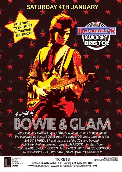 ✰ Dept S Club Night ✰ Bowie & Glam Night ✰ at The Lanes