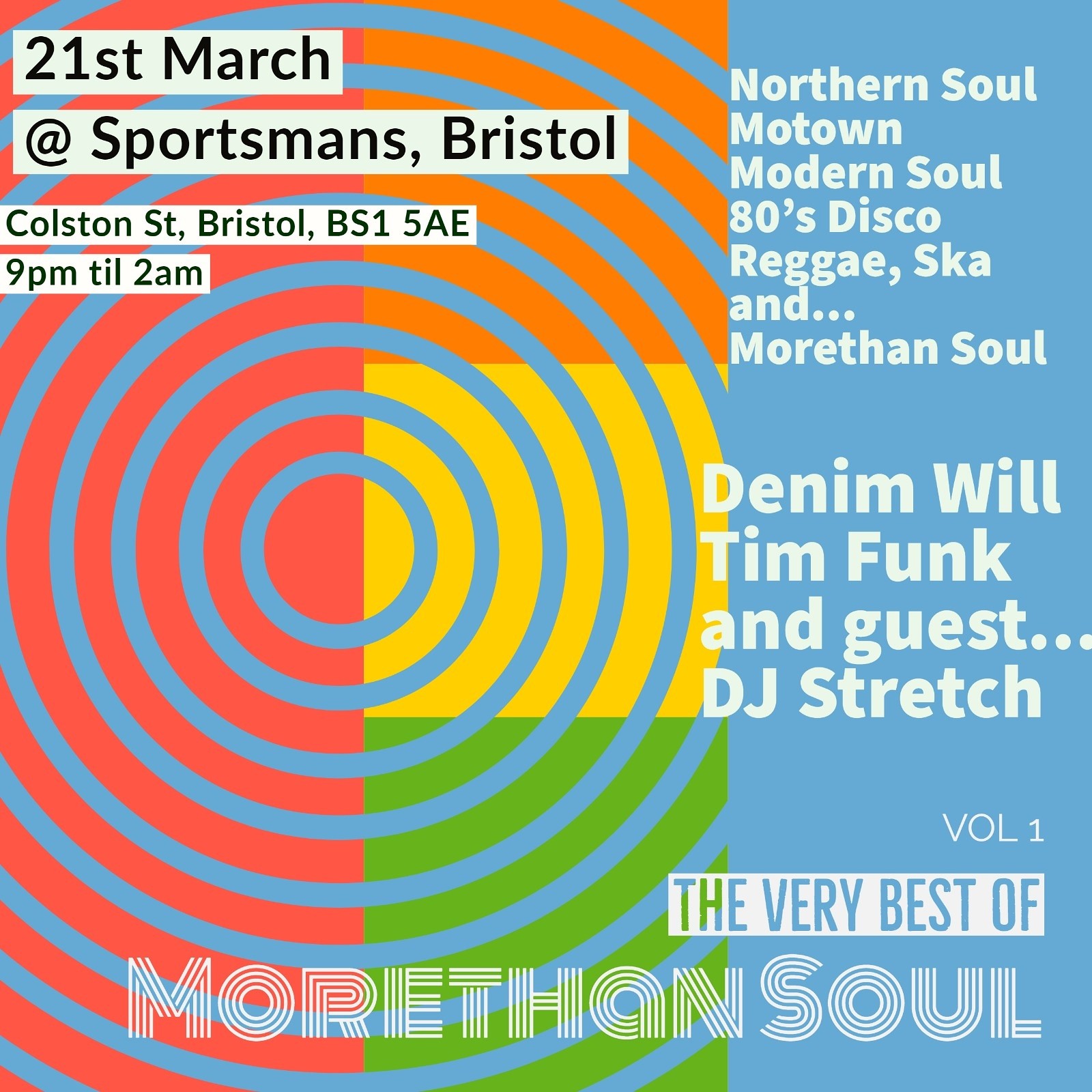 The Very Best of MORETHAN SOUL at Sportsman Bar, 40 Colston street, BRISTOL, BS1 5AE
