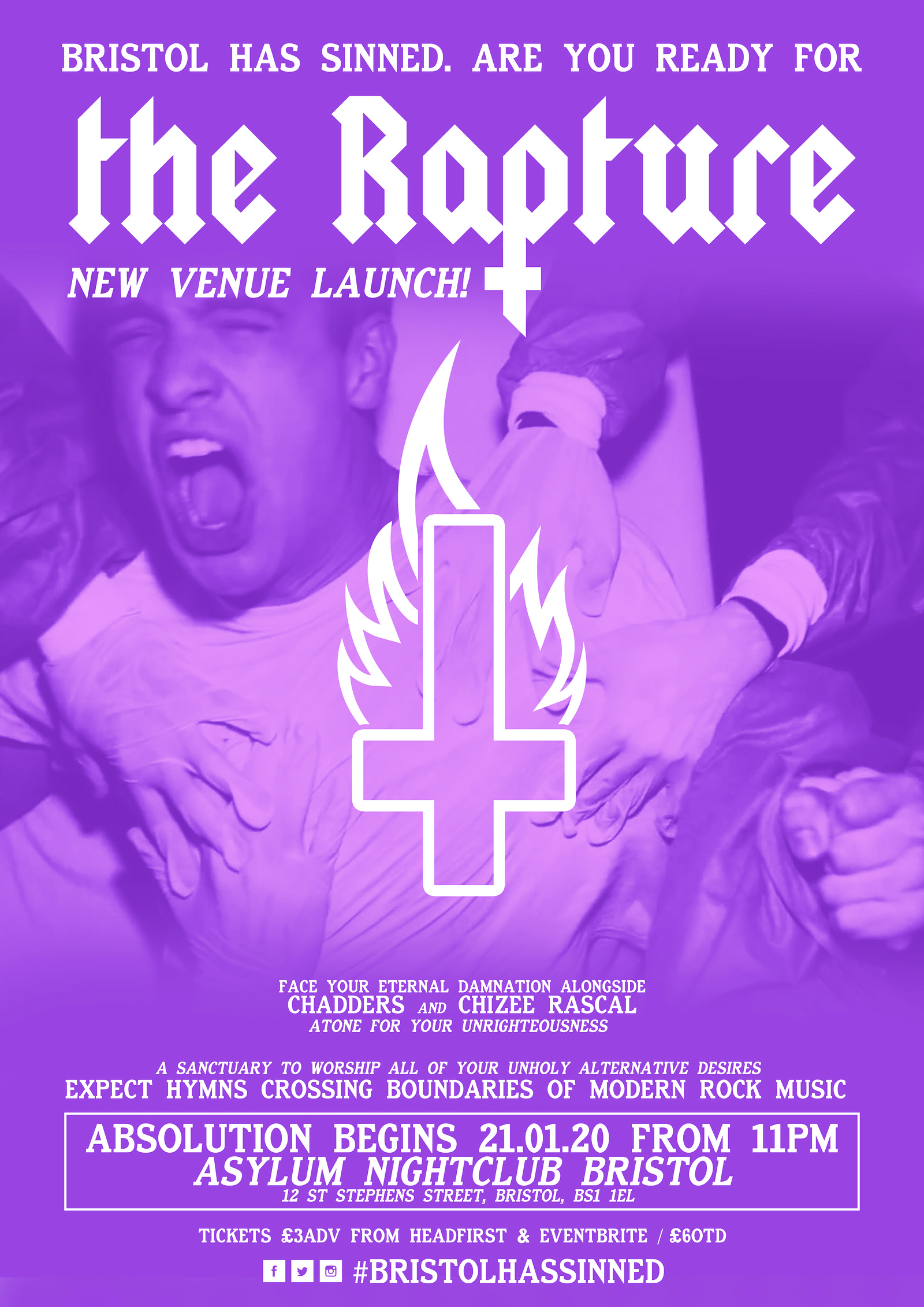 The Rapture - Bristol - NEW VENUE LAUNCH - 22.05 at Asylum Nightclub
