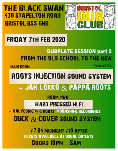 Bristol Dub Club: Dubplate Session at The Black Swan