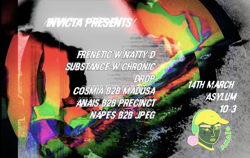 Invicta Presents Frenetic + Natty D and Substance at Asylum Nightclub