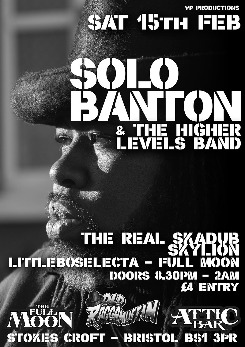 Solo Banton & The Higher Levels Band at The Attic Bar