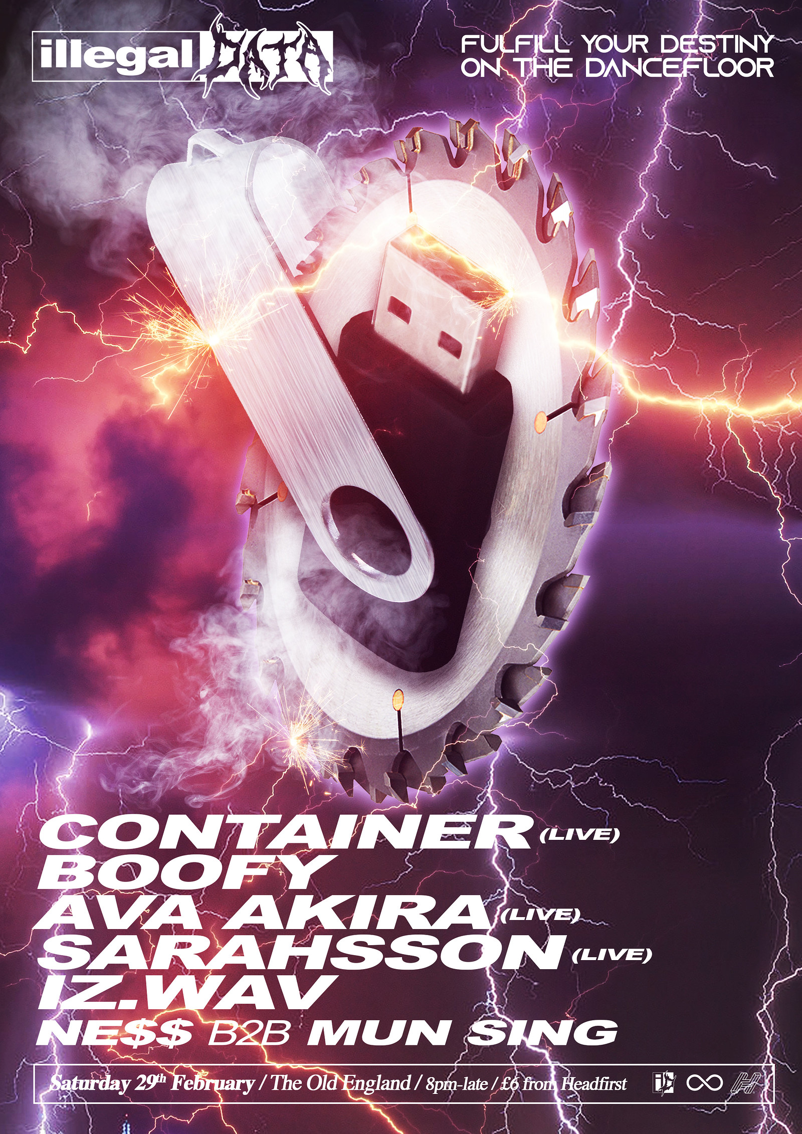 Illegal Data #11: Container / Boofy / Ava Akira ++ at The Old England Pub