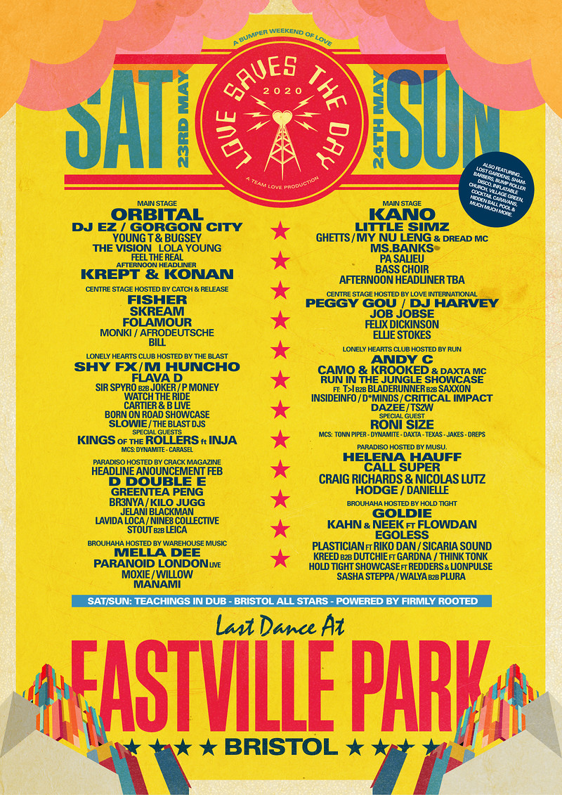 Love Saves the Day Sunday at Eastville Park