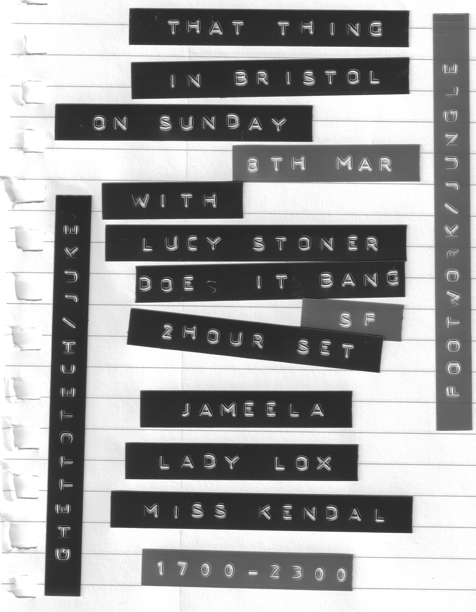 That Int Woman's Day Thing with Lucy Stoner + more at Jam Jar
