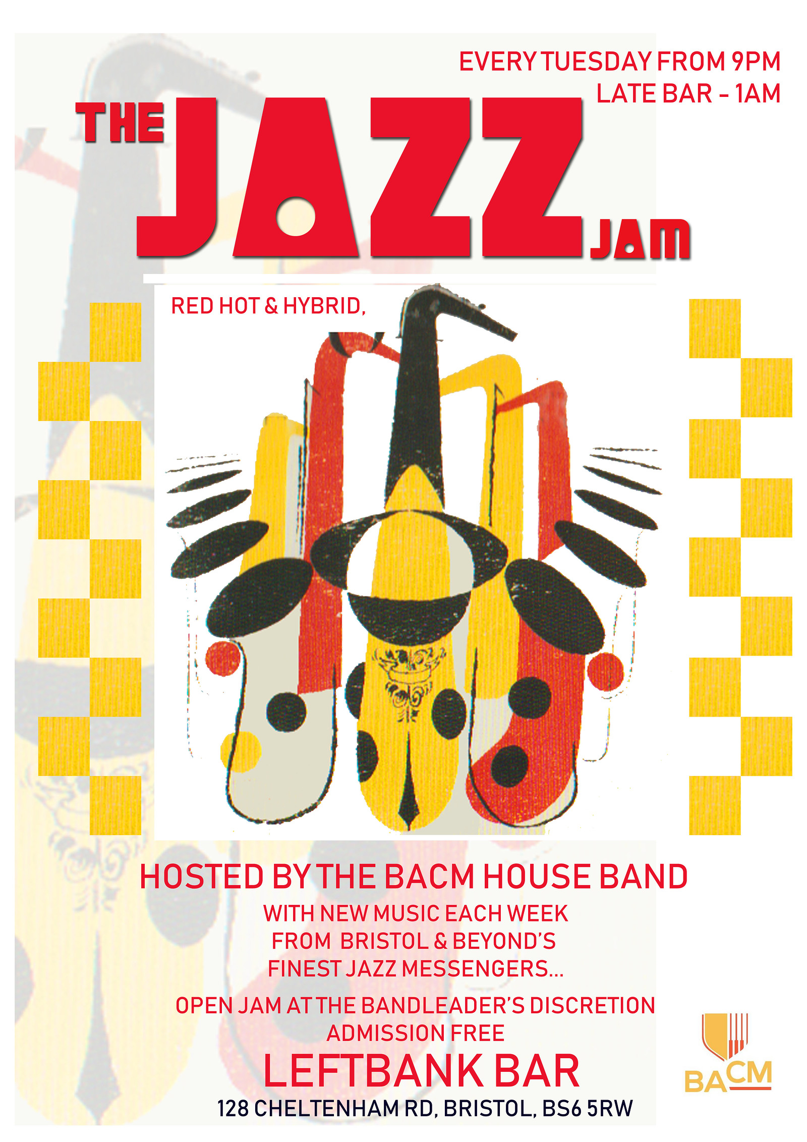 JAZZ JAM SESSION HOSTED BY THE BACM HOUSE BAND at LEFTBANK