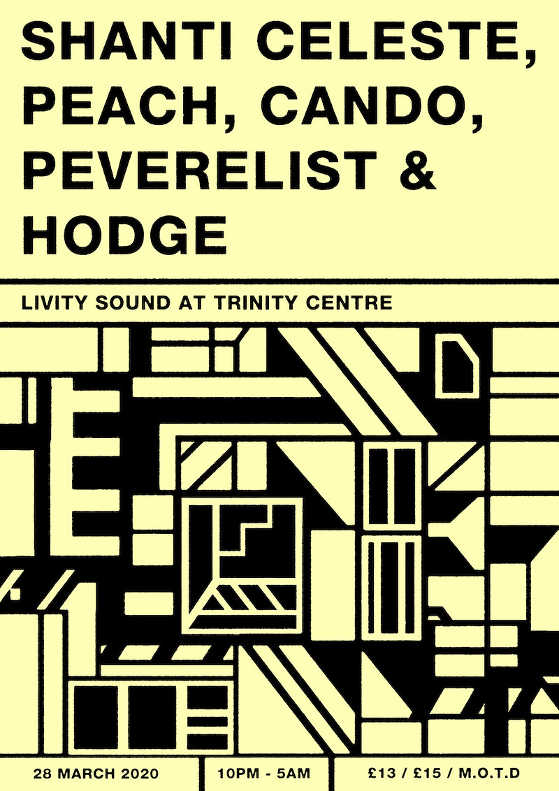 Livity Sound w/ Shanti Celeste, Peach *CANCELLED* at The Trinity Centre