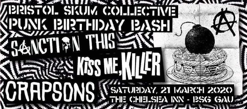 Bristol Skum Collective Punk Birthday Bash at The Chelsea Inn