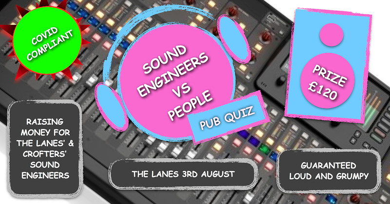 CANCELLED Sound Engineers vs People Pub Quiz at The Lanes