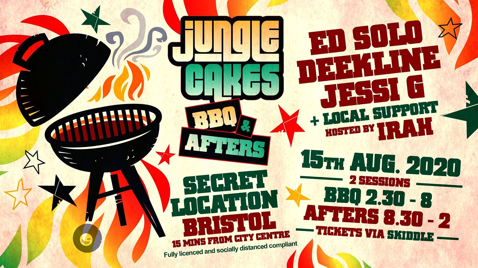Jungle Cakes BBQ & Afters at Secret Location