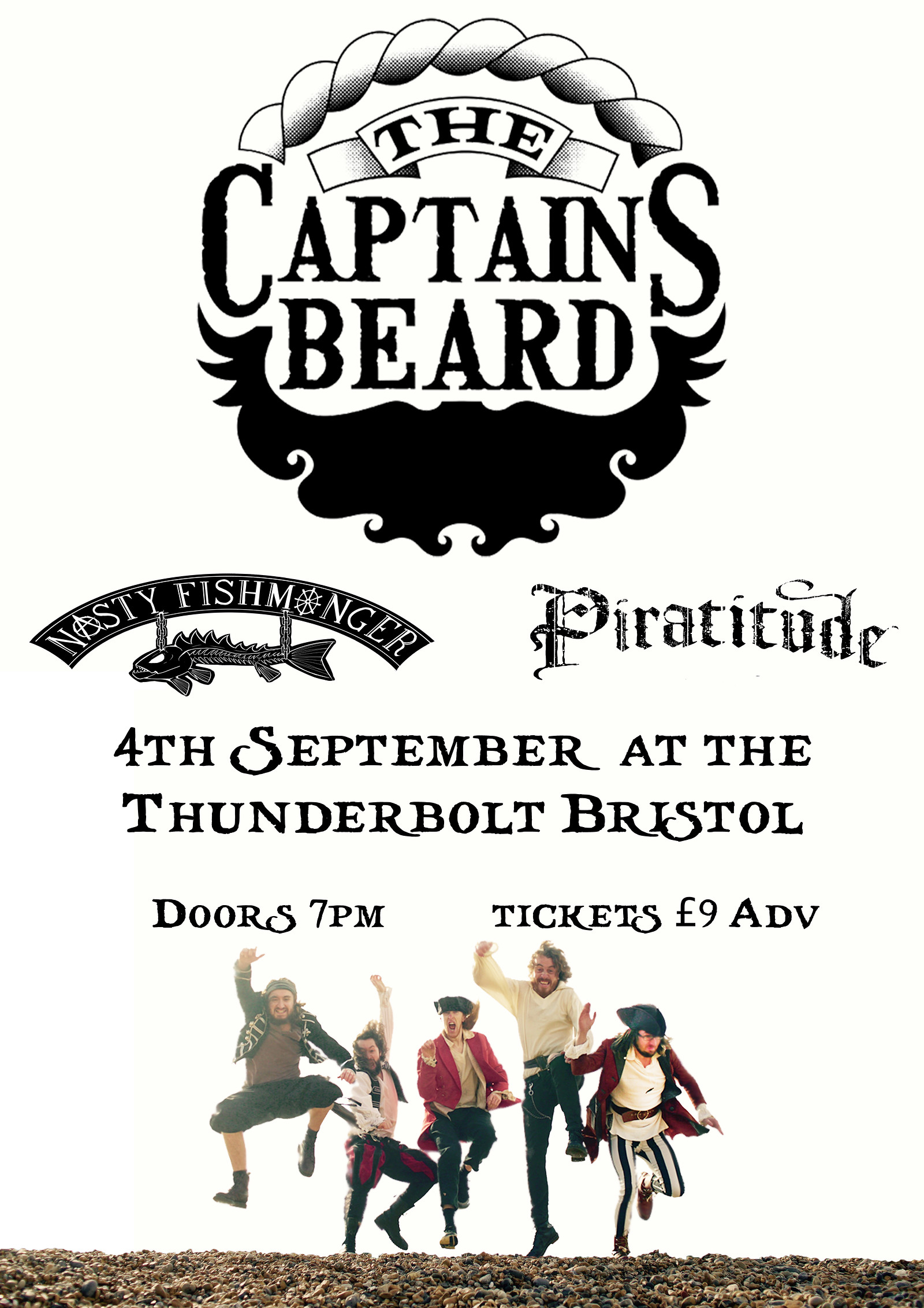 THE CAPTAINS BEARD + The Sweetchunks + Piratitude at The Thunderbolt