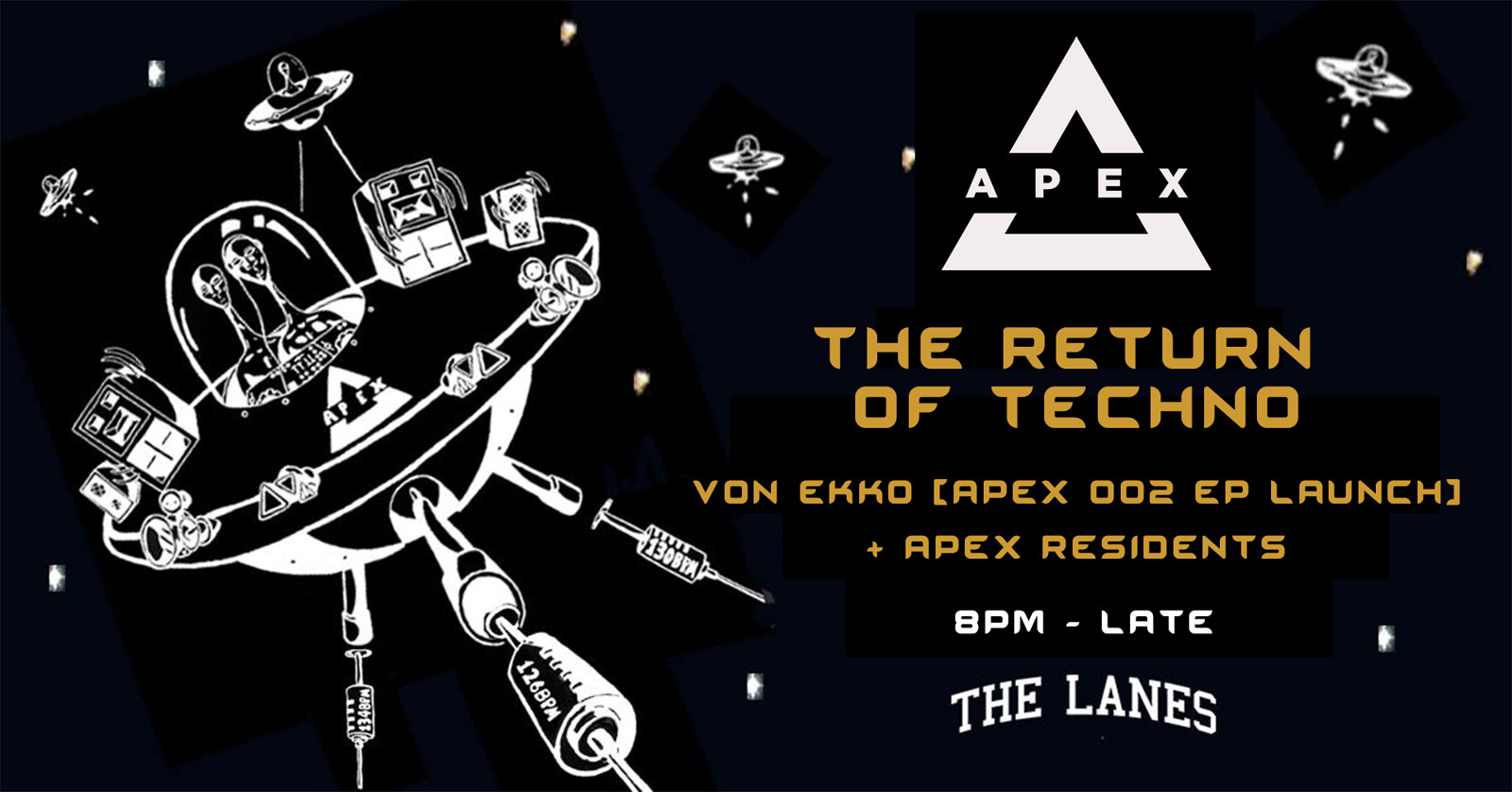 Apex: The Return Of Techno at The Lanes