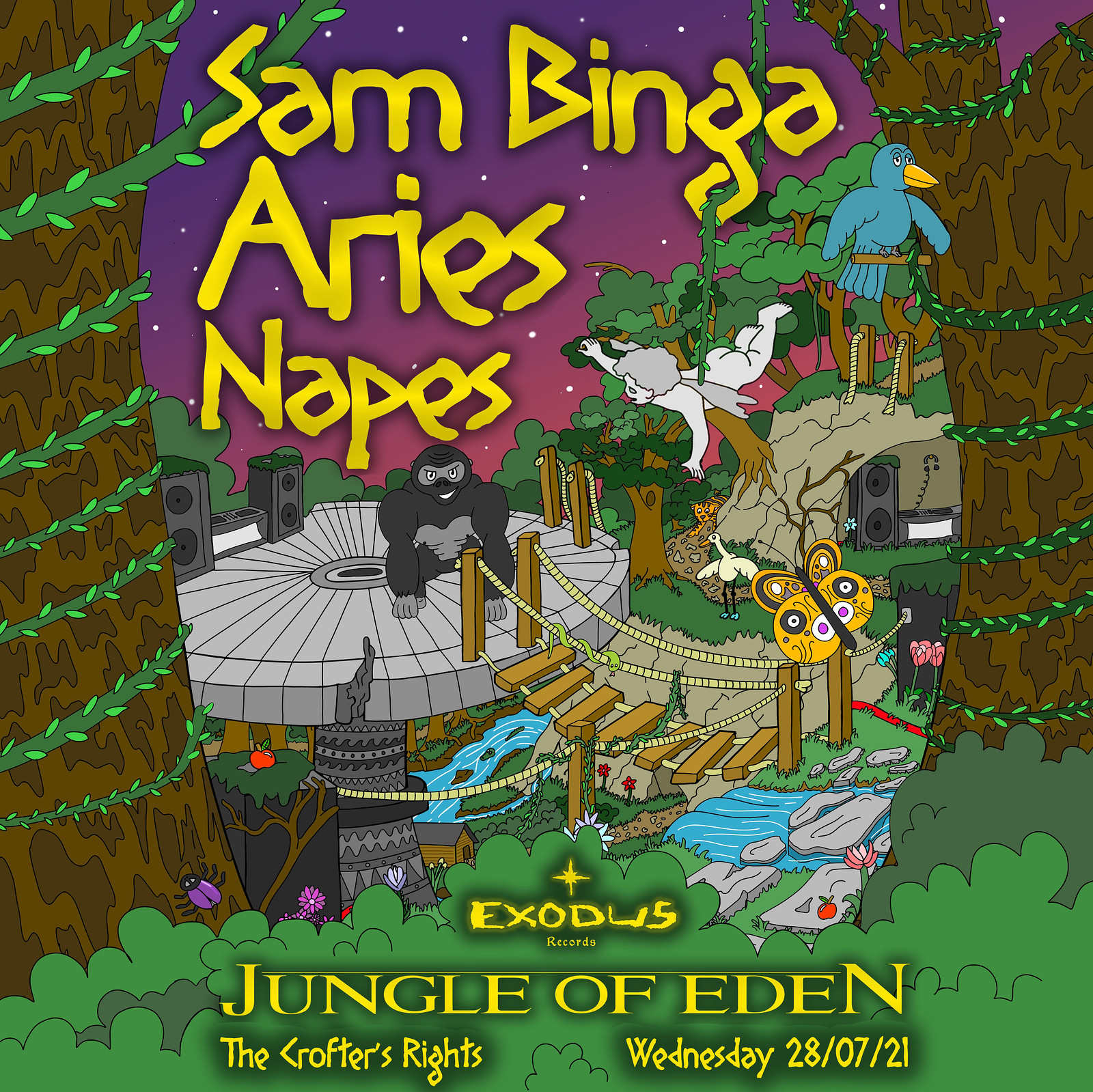 Exodus Presents Jungle Of Eden at Crofters Rights