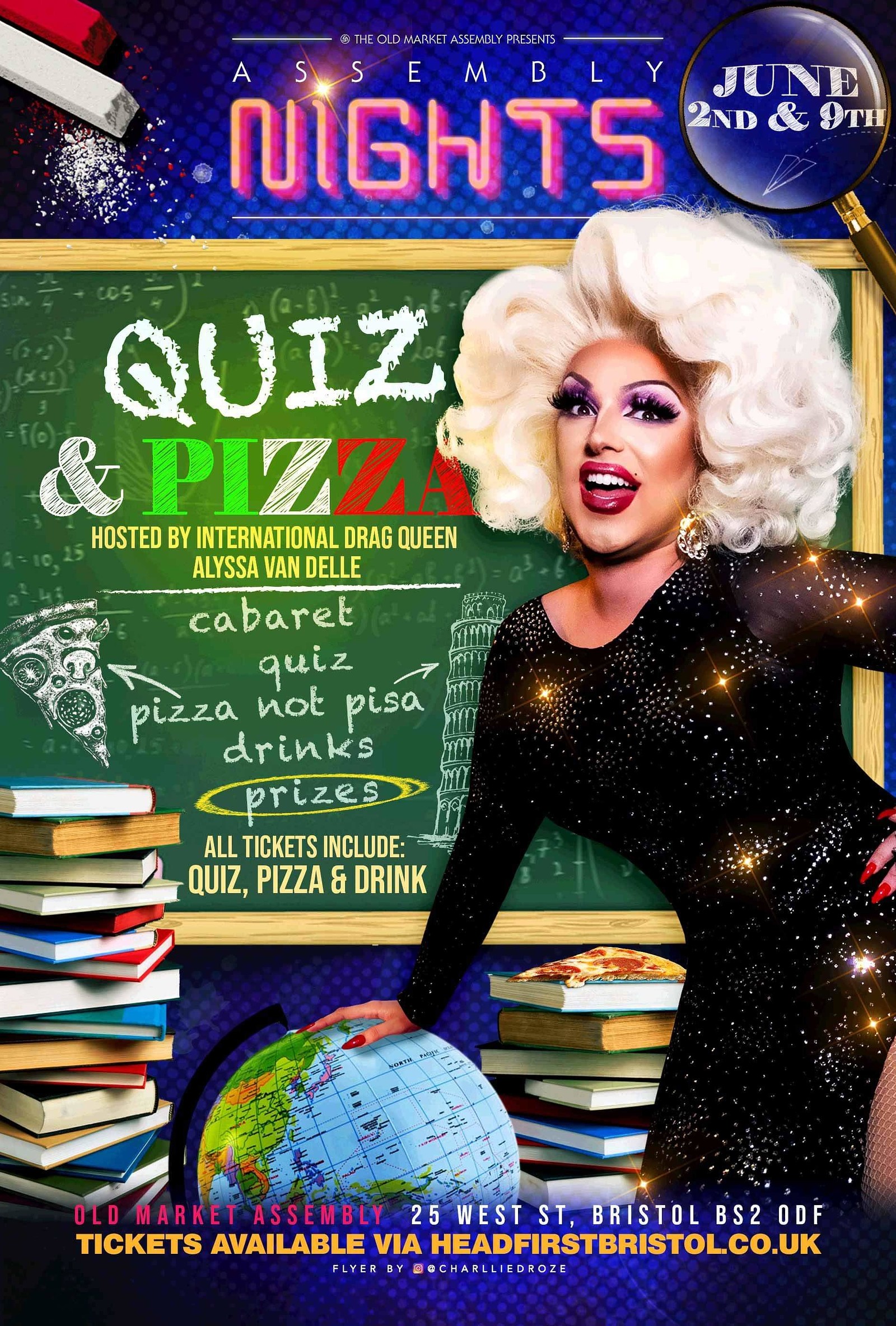 Quiz, Cabaret & Pizza with Alyssa Van Delle at The Old Market Assembly