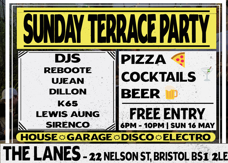 Sunday Terrace Party at The Lanes