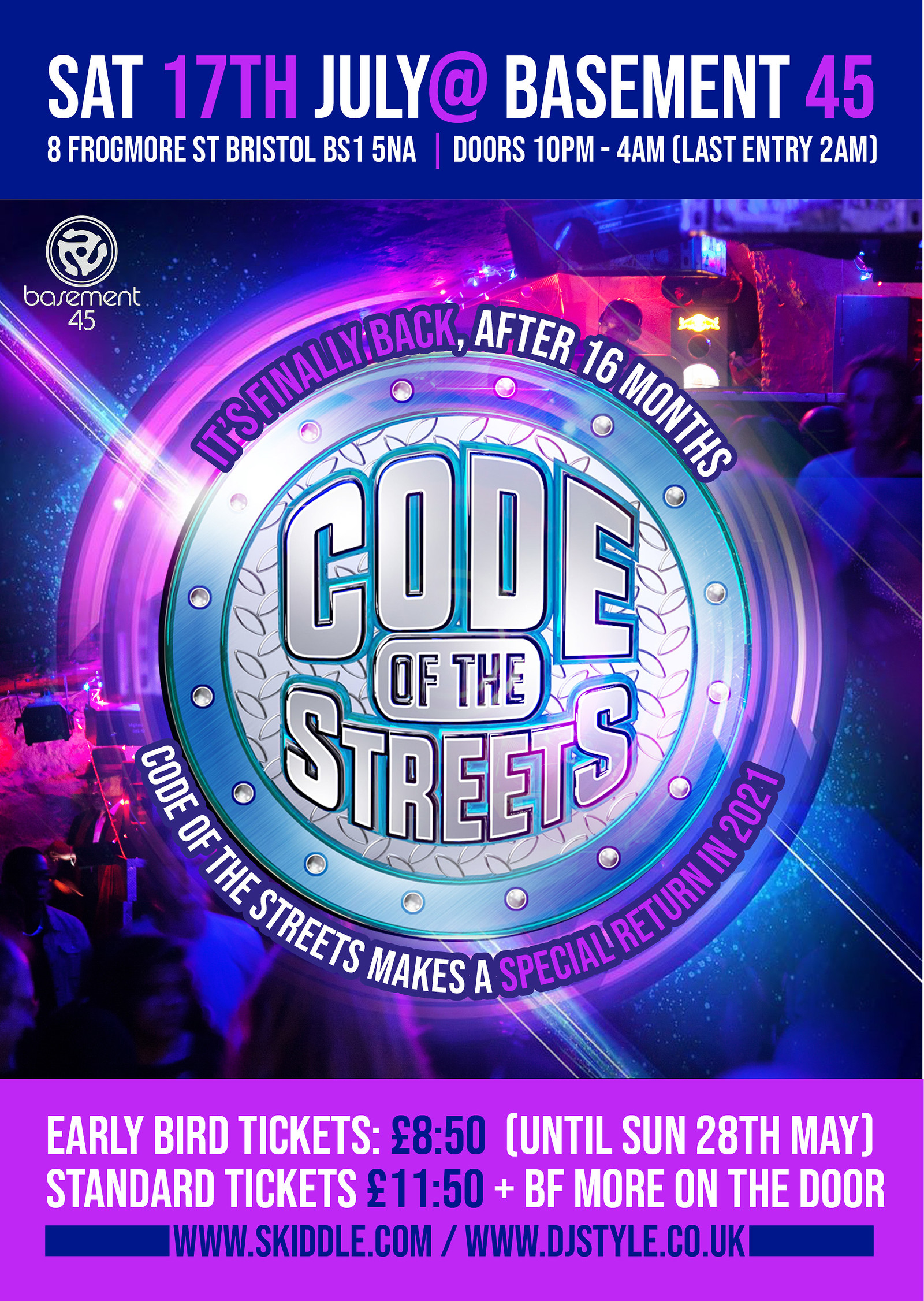 Code of the Streets at Basement 45